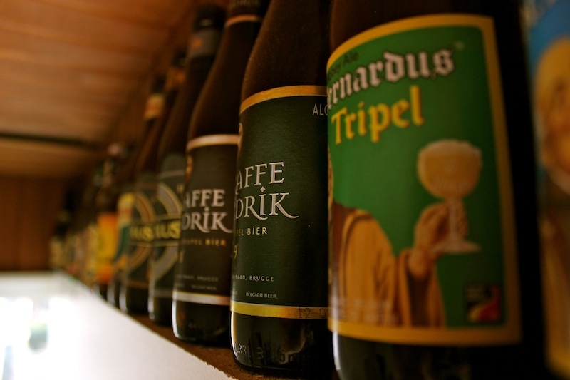Belgian beer bottles