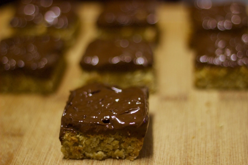 chocolate covered flapjack recipe step 5c